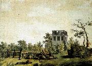 Caspar David Friedrich Landscape with Pavilion oil